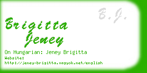 brigitta jeney business card